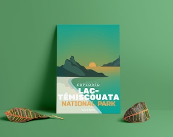 Lac-Temiscouata National Park 'Explored' Poster - Park Posters - Home Decor - Canada Park - SEPAQ - Gift - Wall Art - Mother's Day