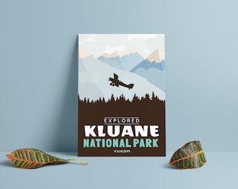 Kluane National Park 'Explored' Poster - Park Posters - Home Decor - Canada Park - Gift - Wall Art - Mother's Day