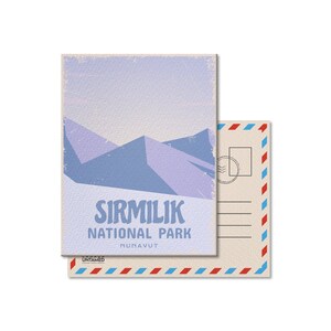 Sirmilik National Park of Canada Postcard, Vintage, Postcards, National Parks, Canada Parks, Gift, Birthday, Canada Day