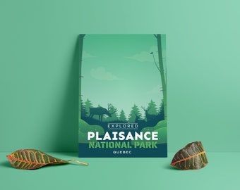 Plaisance National Park 'Explored' Poster - Park Posters - Home Decor - Canada Park - SEPAQ - Gift - Wall Art - Mother's Day