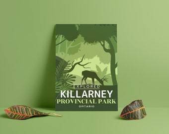 Killarney Provincial Park 'Explored' Poster - Park Posters - Home Decor - Canada Park - Interior Design - Wall Art - Victoria Day