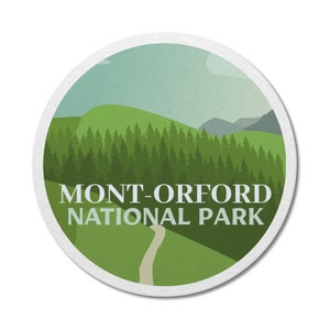 Mont-Orford Quebec National Park waterdichte vinylsticker, laptopstickers, aangepaste stickers, camping, stickerspakket, Vaderdag