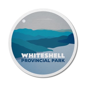 Whiteshell Manitoba Provincial Park wasserdichter Vinylaufkleber, Laptop-Aufkleber, benutzerdefinierte Aufkleber, Camping, Aufkleber, Vatertag