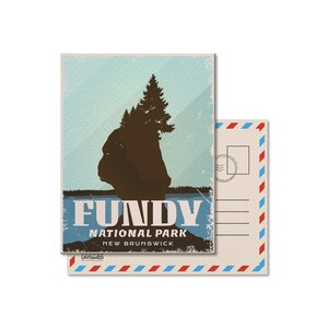 Carte postale du parc national du Canada Fundy, vintage, Cartes postales, Parcs nationaux, Parcs Canada, Cadeau, Anniversaire, Fête des pères