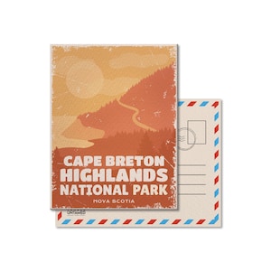 Cape Breton Highlands Nationalpark von Kanada Postkarte, Vintage, Postkarten, Nationalparks, Kanada Parks, Geburtstag, Kanada Tag