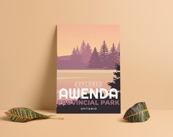 Awenda Provincial Park 'Explored' Poster - Park Posters - Home Decor - Canada Park - Interior Design - Wall Art - Victoria Day