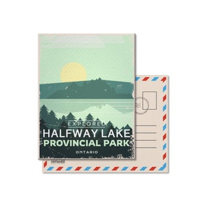 Halfway Lake Ontario Provincial Park Postcard, Vintage, Postcards, National Parks, Canada Parks, Gift, Birthday, Canada Day