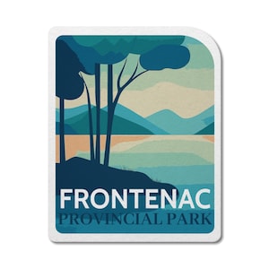 Frontenac Ontario Provincial Park waterdichte vinylsticker, laptopstickers, aangepaste stickers, camping, stickerspakket, Vaderdag
