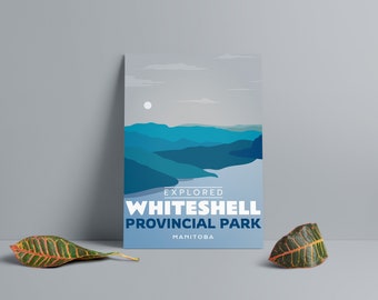 Whiteshell Provincial Park 'Explored' Poster - Park Posters - Home Decor - Canada Park - Interior Design - Wall Art - Victoria Day