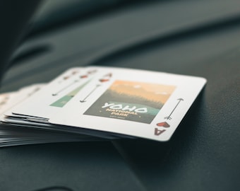 Cartas de baralho à prova d'água, Edição Parques Nacionais do Canadá, Canadá, Presente de aniversário, Amantes da natureza, Ao ar livre, Feriados, Dia do Canadá