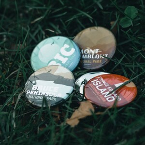 Canada & Quebec National Park Pinback Buttons