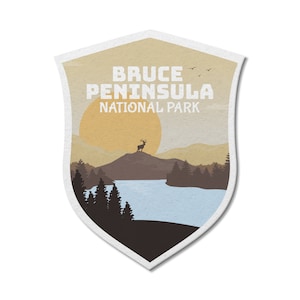 Bruce Peninsula National Park of Canada waterdichte vinylsticker, laptopstickers, aangepaste stickers, stickerspakket, Vaderdag