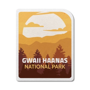 Gwaii Haanas National Park of Canada Waterdichte vinylsticker, laptopstickers, aangepaste stickers, stickerspakket, Vaderdag