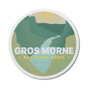 Gros Morne National Park of Canada Waterdichte vinylsticker, laptopstickers, aangepaste stickers, camping, stickerspakket, Vaderdag