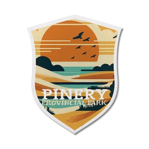 Pinery Ontario Provincial Park waterdichte vinylsticker, laptopstickers, aangepaste stickers, camping, stickerspakket, Vaderdag