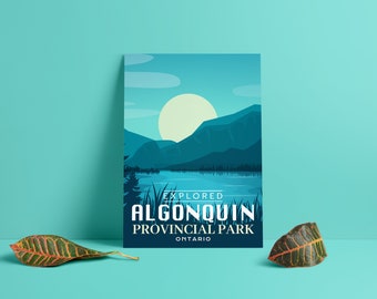 Algonquin Provincial Park 'Explored' Poster - Park Posters - Home Decor - Canada Park - Interior Design - Wall Art - Victoria Day
