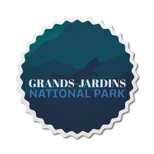 Grands-Jardins Québec National Park Wasserdichter Vinyl Aufkleber, Laptop Aufkleber, Benutzerdefinierte Aufkleber, Camping, Aufkleber, Vatertag