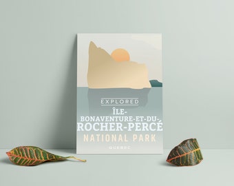 Ile-Bonaventure-et-du-Rocher-Percé National Park 'Explored' Poster - Park Posters - Canada Park - SEPAQ - Gift - Wall Art - Mother's Day