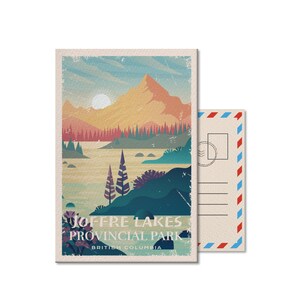 Joffre Lakes British Columbia Provincial Park Postkarte, Vintage, Postkarten, Nationalparks, Kanada Parks, Geschenk, Geburtstag, Vatertag