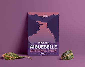 Aiguebelle National Park 'Explored' Poster - Park Posters - Home Decor - Canada Park - Gift - Wall Art - SEPAQ - Mother's Day