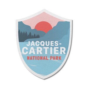 Jacques-Cartier Québec National Park Wasserdichter Vinyl Aufkleber, Laptop Aufkleber, Benutzerdefinierte Aufkleber, Camping, Aufkleber, Vatertag