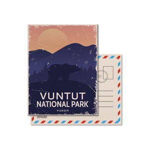 Vuntut National Park of Canada Postcard, Vintage, Postcards, National Parks, Canada Parks, Gift, Birthday, Canada Day