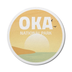 Oka Quebec National Park waterdichte vinylsticker, laptopstickers, aangepaste stickers, camping, stickerspakket, Vaderdag
