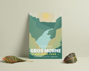 Gros Morne National Park &#39;Explored&#39; Poster, Park Posters, Home Decor, Canada Park, Gift, Wall Art, Thanksgiving