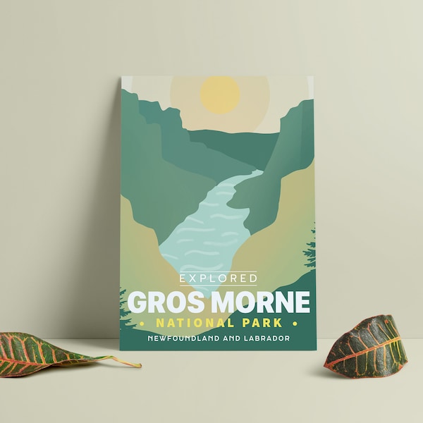 Gros Morne National Park 'Explored' Poster - Park Posters - Home Decor - Canada Park - Gift - Wall Art - Mother's Day