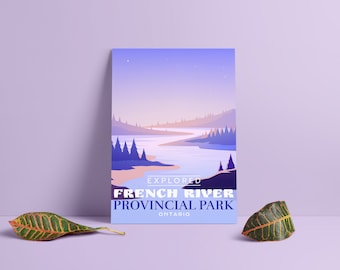 French River Provincial Park 'Explored' Poster - Park Posters - Home Decor - Canada Park - Interior Design - Wall Art - Victoria Day