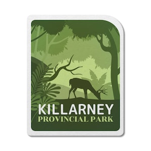 Killarney Ontario Provincial Park wasserdichter Vinylaufkleber, Laptop-Aufkleber, Benutzerdefinierte Aufkleber, Camping, Aufkleber, Vatertag