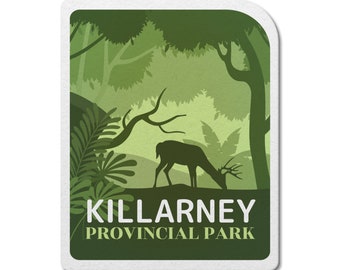 Killarney Ontario Provincial Park Waterproof Vinyl Sticker - Laptop Stickers - Custom Stickers - Camping - Stickers Pack - Victoria Day