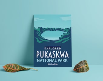 Pukaskwa National Park 'Explored' Poster - Park Posters - Home Decor - Canada Park - Gift - Wall Art - Mother's Day