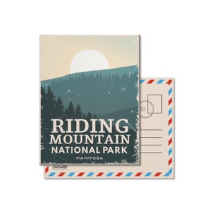 Carte postale du parc national du Canada du Mont-Riding, vintage, cartes postales, parcs nationaux, Parcs Canada, cadeau, anniversaire, fête des pères