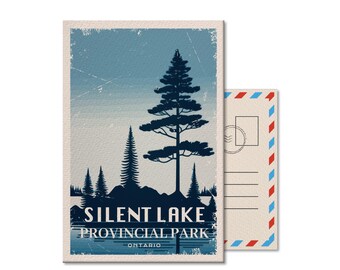 Silent Lake Ontario Provincial Park Postcard, Vintage, Postcards, National Parks, Canada Parks, Gift, Birthday, Mothers Day