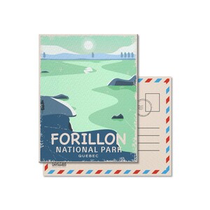 Forillon National Park of Canada Postcard, Vintage, Postcards, National Parks, Canada Parks, Gift, Birthday, Fathers Day
