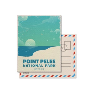 Carte postale du parc national du Canada de la Pointe-Pelée, vintage, cartes postales, parcs nationaux, Parcs Canada, cadeau, anniversaire, fête des pères