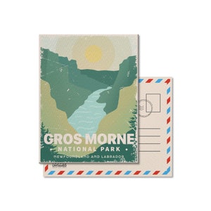 Gros Morne National Park of Canada Postcard, Vintage, Postcards, National Parks, Canada Parks, Gift, Birthday, Fathers Day