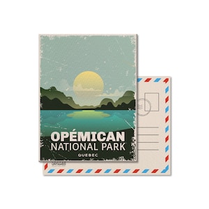 Opemican Quebec National Park Postcard, Vintage, Postcards, National Parks, Canada Parks, Gift, Birthday, Fathers Day