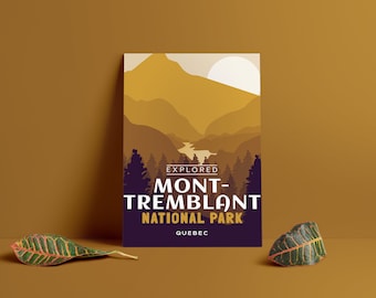 Mont Tremblant National Park 'Explored' Poster - Park Posters - Home Decor - Canada Park - Gift - Wall Art - Mother's Day