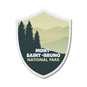 Mont-Saint-Bruno Quebec National Park Wasserdichter Vinylaufkleber, Laptop-Aufkleber, benutzerdefinierte Aufkleber, Aufkleberpaket, Vatertag