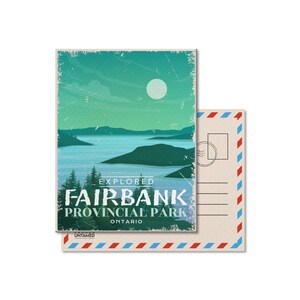 Fairbank Ontario Provincial Park Postcard, Vintage, Postcards, National Parks, Canada Parks, Gift, Birthday, Canada Day