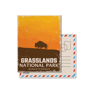 Grasslands National Park of Canada Postkarte, Vintage, Postkarten, Nationalparks, Kanada Parks, Geschenk, Geburtstag, Vatertag