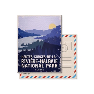 Parque Nacional de Hautes-Gorges-de-la-Riviere-Malbaie, Quebec, Cartões postais, Cartões postais, Parques Nacionais, Parques do Canadá, Aniversário, Dia dos Pais