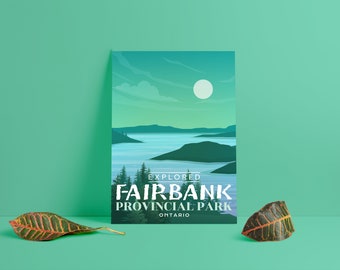 Fairbank Provincial Park 'Explored' Poster - Park Posters - Home Decor - Canada Park - Interior Design - Wall Art - Victoria Day