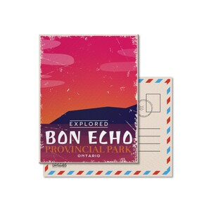 Carte postale Bon Echo du parc provincial de l'Ontario, vintage, cartes postales, parcs nationaux, Parcs Canada, cadeau, anniversaire, fête des pères