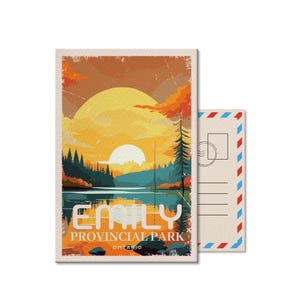 Emily Ontario Provincial Park Postkarte, Vintage, Postkarten, Nationalparks, Kanada Parks, Geschenk, Geburtstag, Vatertag