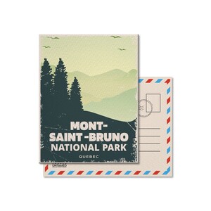 Mont-Saint-Bruno Quebec National Park Postcard, Vintage, Postcards, National Parks, Canada Parks, Gift, Birthday, Canada Day
