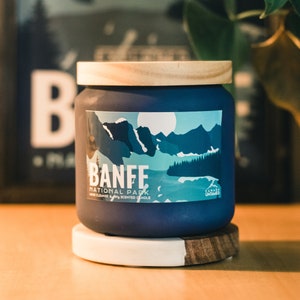 Banff National Park &#39;MIND CLEANSE&#39; Scented Candle,  Candle, Canada National Parks, Candle Jars, Custom Candle, Gift, Labour Day