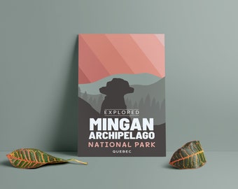 Mingan Archipelago National Park 'Explored' Poster - Park Posters - Home Decor - Canada Park - SEPAQ - Gift - Wall Art - Mother's Day